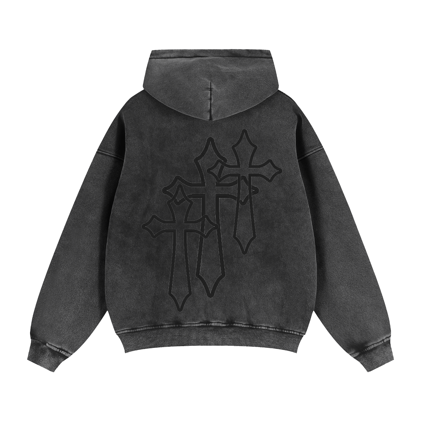 Zip-Through Boxy Fleece Hoodie